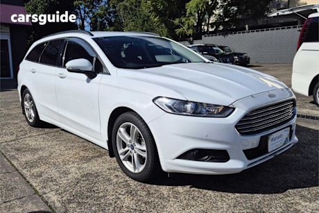 White 2018 Ford Mondeo Wagon Ambiente Tdci