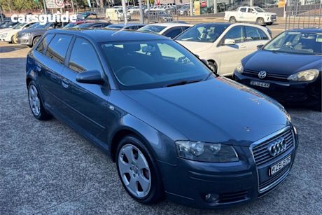 Grey 2006 Audi A3 Hatchback Sportback 2.0 FSI Ambition