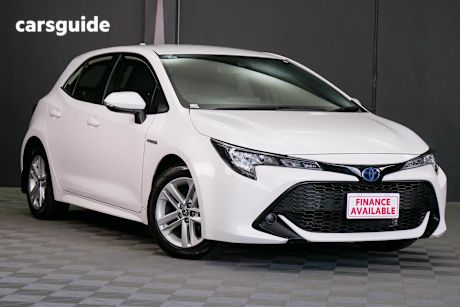 White 2022 Toyota Corolla Hatchback Ascent Sport Hybrid
