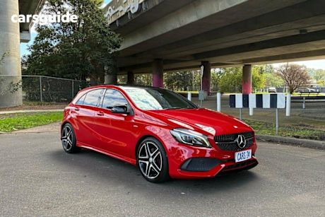 Red 2017 Mercedes-Benz A250 Hatchback Sport