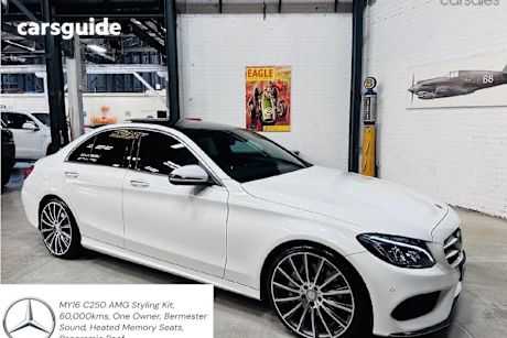 White 2015 Mercedes-Benz C250 Sedan