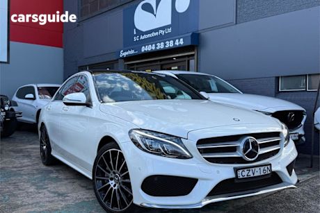 White 2015 Mercedes-Benz C250 Sedan