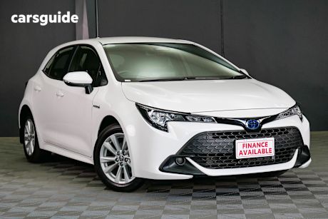 White 2023 Toyota Corolla Hatchback Ascent Sport Hybrid