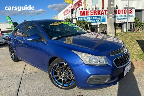 Blue 2016 Holden Cruze Sedan Z-Series