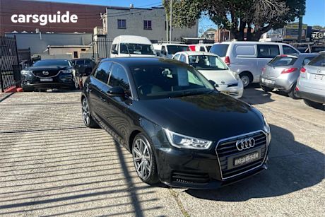 Black 2017 Audi A1 Hatchback Sportback 1.0 Tfsi
