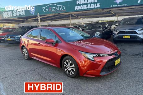 Red 2021 Toyota Corolla Sedan Ascent Sport (hybrid)