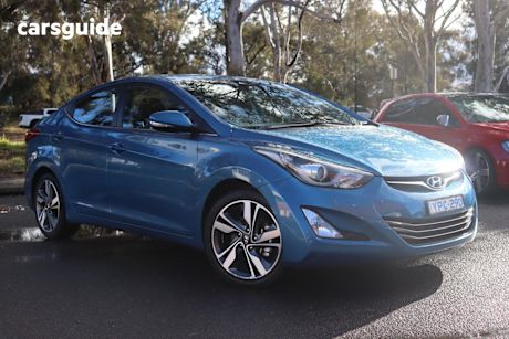 Blue 2015 Hyundai Elantra Sedan Premium