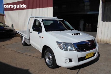 White 2013 Toyota Hilux Cab Chassis SR