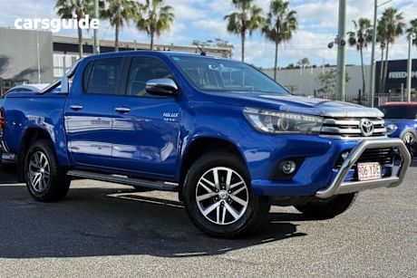 Blue 2019 Toyota Hilux Double Cab Pick Up SR5 (4X4)