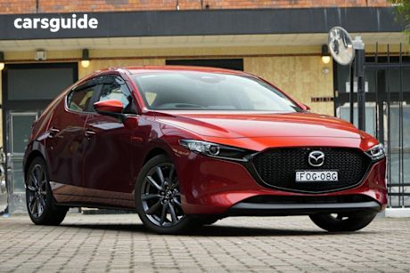 Red 2024 Mazda 3 Hatchback G20 Evolve