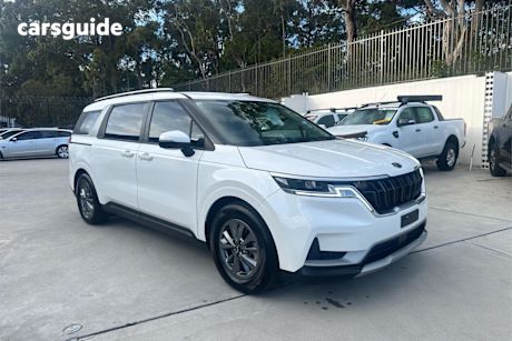 White 2021 Kia Carnival Wagon S