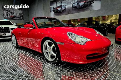 Red 2003 Porsche 911 Cabriolet Carrera