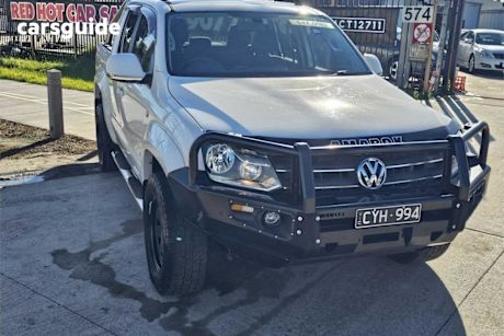 White 2013 Volkswagen Amarok Dual Cab Utility TDI420 Highline (4X4)