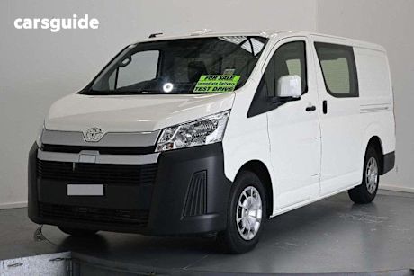 White 2024 Toyota Hiace Van LWB (4 Door Option)