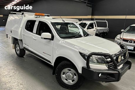 White 2018 Holden Colorado Crew Cab Chassis LS (4X4)