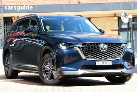 Blue 2024 Mazda CX-80 Wagon P50E Touring