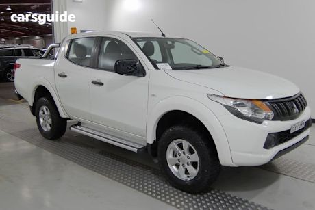 White 2018 Mitsubishi Triton Dual Cab Utility GLX Plus (4X4)