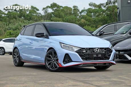 Blue 2022 Hyundai I20 Hatchback N