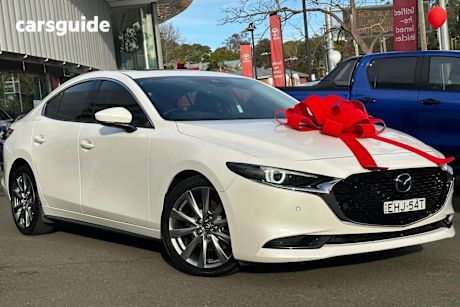 White 2019 Mazda 3 Sedan G25 Astina