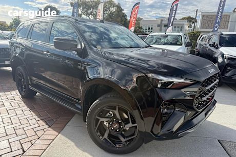 Black 2025 Isuzu MU-X Wagon X-Terrain (4X4)