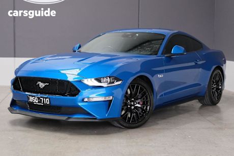 Blue 2021 Ford Mustang Fastback GT 5.0 V8