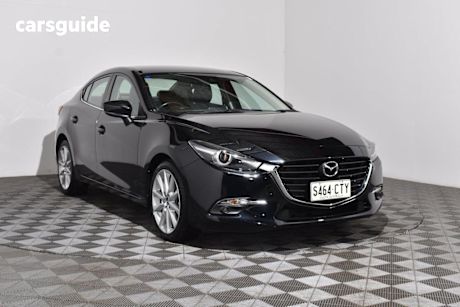 Black 2018 Mazda 3 Sedan SP25 GT