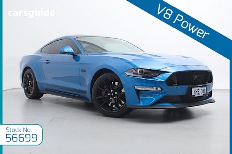 Blue 2020 Ford Mustang Fastback GT 5.0 V8