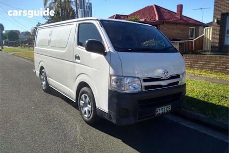 White 2012 Toyota Hiace Van LWB