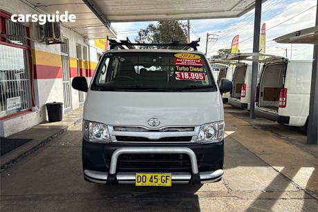 White 2013 Toyota Hiace Van LWB