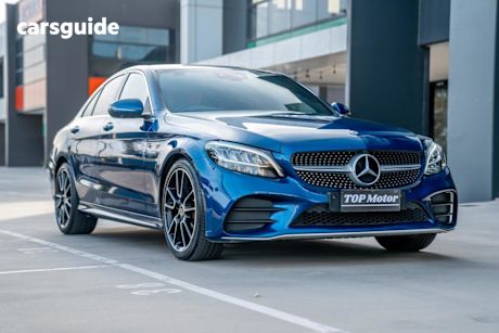 Blue 2021 Mercedes-Benz C200 Sedan