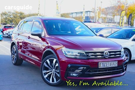 Red 2021 Volkswagen Tiguan Wagon Allspace 162 TSI Highline