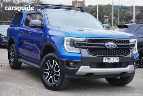 Blue 2022 Ford Ranger Double Cab Pick Up Sport 2.0 (4X4)