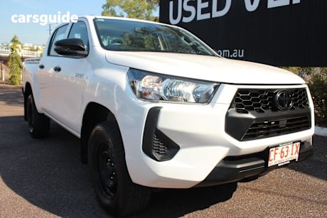 White 2024 Toyota Hilux Double Cab Pick Up Workmate HI-Rider (4X2)