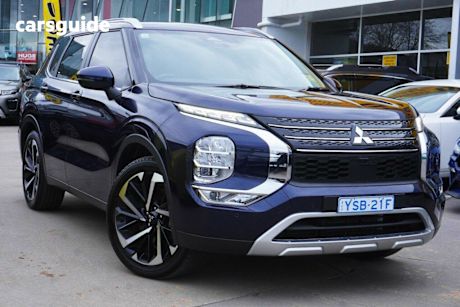 Blue 2022 Mitsubishi Outlander Wagon Aspire 7 Seat (2WD)
