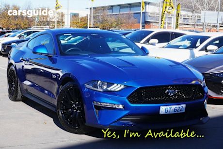 Blue 2022 Ford Mustang Fastback GT 5.0 V8