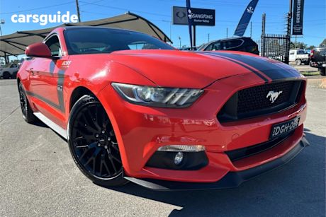 Orange 2015 Ford Mustang Coupe Fastback GT 5.0 V8