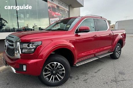 Red 2024 GWM Cannon Alpha Dual Cab Utility Ultra Hybrid (4X4)