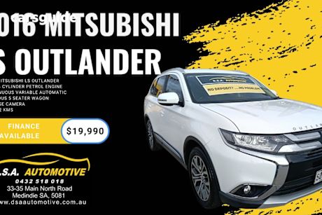 White 2016 Mitsubishi Outlander Wagon LS (4X2)