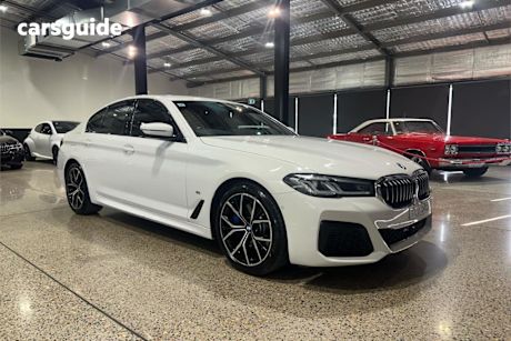 White 2021 BMW 530D Sedan M Sport LCI