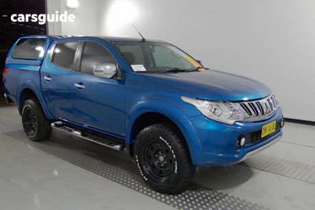 Blue 2016 Mitsubishi Triton Dual Cab Utility GLS (4X4)