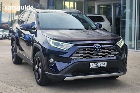 Blue 2021 Toyota RAV4 Wagon Cruiser (2WD) Hybrid