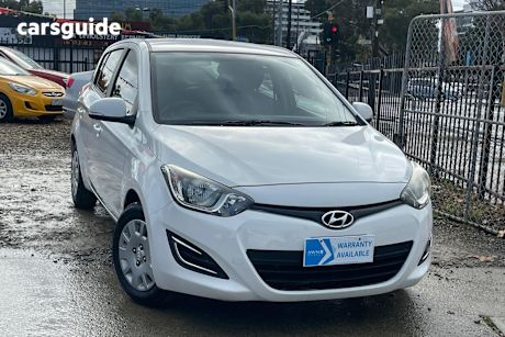 White 2015 Hyundai I20 Hatchback Active
