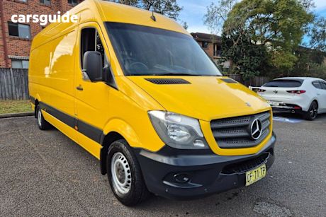 Yellow 2015 Mercedes-Benz Sprinter Van 313CDI LWB Hi Roof