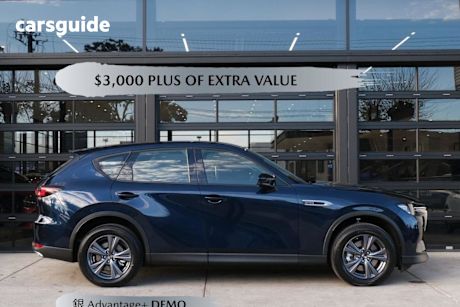 Blue 2025 Mazda CX-60 Wagon G40E Evolve Hybrid