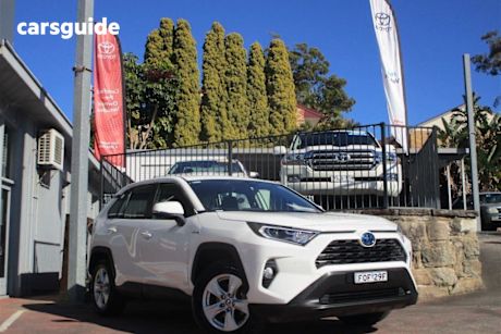 White 2019 Toyota RAV4 Wagon GX AWD Hybrid
