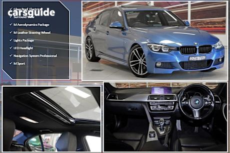 Blue 2018 BMW 330I Wagon Touring Sport Line