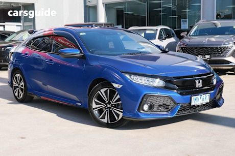 Blue 2018 Honda Civic Hatchback VTI-LX