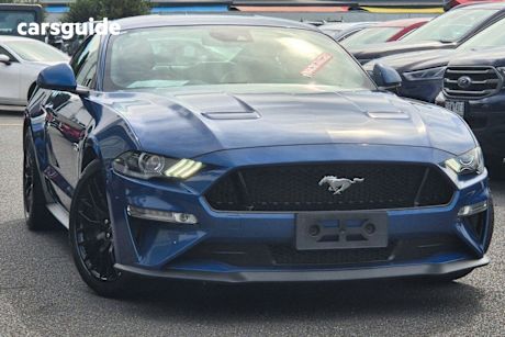 Blue 2022 Ford Mustang Fastback GT 5.0 V8