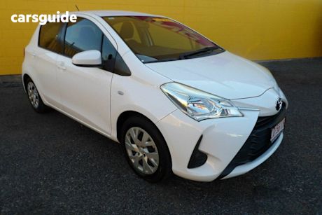 White 2019 Toyota Yaris Hatchback Ascent