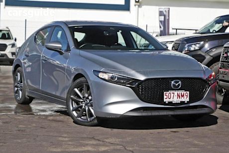 Silver 2021 Mazda 3 Hatchback G20 Evolve